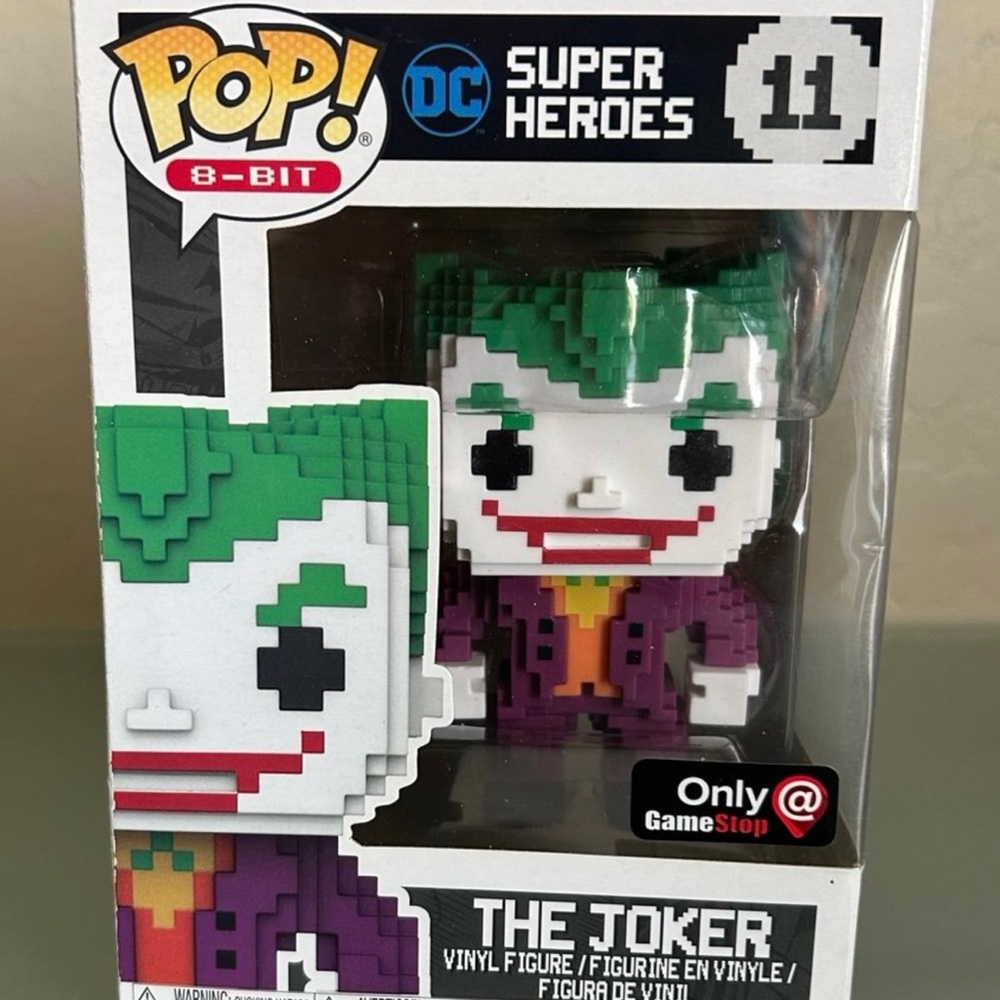 Funko 8-Bit The Joker Figure with Green and Purple